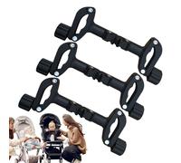 Acunny Twin Pram Connector, Twin Dust Connectors, Adjustable Twin Stroller Connection Accessories - Detachable Car Lighting for Home, Walking, Shopping
