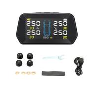Acunny Tyre Pressure Monitoring System, Wireless Solar Powered with Large | LCD Display, Accurate and User-friendly Tyre Pressure Monitor, for Travel Trailers and Trucks