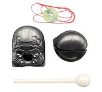 Acunny Wooden Percussion Drum, Wooden Fish Drum - Drop Zen Drum | Ornaments Relaxation Artifact Percussion Instrument for Friends Family