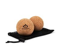 Acupoint Physical Therapy Massage Balls - Ideal for: Yoga, Deep Tissue Massage, Trigger Point Therapy and Self Myofascial Release Physical Therapy Equipment (Cork)