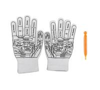 Acupointing Massage Gloves for Hand Fatigue Relief Elastic Acupressures Reflexology Socks for Physiotherapys Hand Massage Acupressures Reflexology Gloves