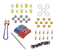AcuPoints Magnet Tools (Magnetic Therapy) Contains Bar Magnet Byol Magnet, Star Magnet, Chakra Magnet, 5 Star Magnet ENT Magnet & Sujok Jimmy Steel & Finger Ring Massager with advance finger massager
