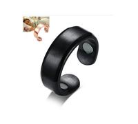 Acupressure Anti Snore Ring Treatment Reflexology Anti Snoring Apnea Sleeping Device(Black)