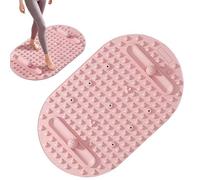 Acupressure Foot Massage Mat, Large Foot Massage Mat with Acupressure Points, Reflexology Massager with Dual Massage Ball Tracks, Portable Pressure Point Pad for Foots, Gift for Woman Man (Pink)