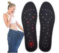 Acupressure Insoles For Foot Massaging, Improve Blood Circulation, Foot Acupuncture Therapy, Cushioned For Body Detox And Slimming(Size:EU:40,Color:Black)