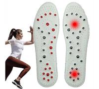 Acupressure Insoles For Foot Massaging, Improve Blood Circulation, Foot Acupuncture Therapy, Cushioned For Body Detox And Slimming(Size:EU:37,Color:White)