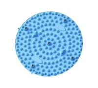 Acupressure Mat Silicone Foot Massage Pad Mat Yoga Bathroom, Multiple Types Pressure Point for Gym, Bedroom(Blue Round)