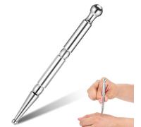 Acupressure Pen, Stainless Steel Acupressure Bar, Multifunctional Trigger Point Massager for Massage, Acupressure and Acupuncture, Length 12 cm
