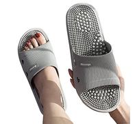 Acupressure Reflexology Massage Slippers Reflexology Sandals Slippers For Men And Women, Relieve Plantar Stress Acupressure Relaxation Foot Beach Flats Shoes Slip On Open Toe Indoor Outdoor