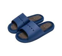 Acupressure Reflexology Massage Slippers Sandals for Men & Women Relief Plantar Fasciitis Sandals, Boost Circulation Improves Massage Therapy for Men Women Health(Size:EU 42/43,Color:Blue)