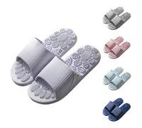 Acupressure Reflexology Slippers Foot Acupoint Massage Shiatsu Arch Pain Relief Non-Slip Massage Shoes Bath Shower New Summer Outside Foot Acupuncture Point Women Men Sandals