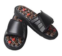 Acupressure Sandals Foot Massager Acupuncture Sandals Acupoint Stimulation Slippers Shoes Reflexology with Spring-Loaded Buttons & Adjustable Straps for Women Men, 38-39.