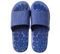 Acupressure Slippers For Men Women Foot Pain Relief Massage Slippers Plantar Fasciitis Relief Sandals Acupuncture Shower Shoes Relieve Stress Valentine's Gifts ( Color : Deep blue , Size : 44/45EU )