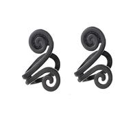 Acupressure Tinnitus Relief Earrings - Tinnitus Relief for Ringing Ears,Non Piercing Acupressure Cubic Zirconia Ear Clips,Ear Buzzing Relief,Ear Cuff Clip for Women Men (Black)