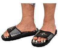 acupro health care system Acupressure and Magnetic Therapy Accu Paduka Slippers for Full Body Blood Circulation Natural Leg Foot Massager Slippers Relaxation & Total Health Common Size