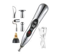 Acupunctur-e Healing Pen, Electric Trigger Massage Tool, Meridian Stimulator Reflex Device, Rechargeable Relaxation Aid, Easy to Use 7.2x0.98 Inches, for Daily Use