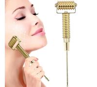 Acupuncture Needle Gold Copper Ear Detecting Massage Pen with Small Detecting Head, Flexible Multi-Functional Acupuncture Roller for Clinic and Household.
