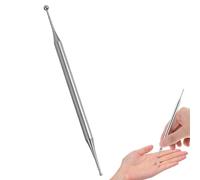 Acupuncture Pen 1PCS Dual Head Facial Reflexology Tools Stainless Steel Acupressure Pen Portable Deep Tissue Reflexology Tools forTension & Headache Relief