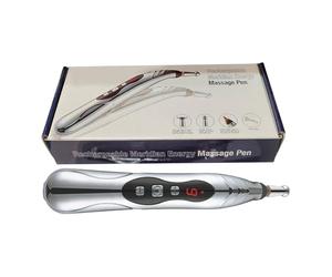 Acupunctures Pen, Pulse Tension Release 7.1x1.2 Inches Device with Adjustable Intensity, Meridian Energy Massager, Electric Stimulator with Portable Style, Tool for Neck and Back