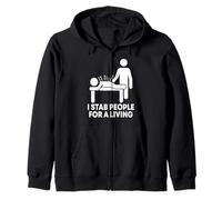 Acupuncturist Acupuncture Zip Hoodie