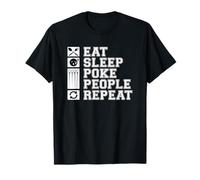 Acupuncturist Eat Sleep Poke People Repeat Acupuncture T-Shirt