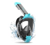 ACURE Full Face Snorkel Mask for Adult, SN04 Snorkeling Mask with Detachable Camera Mount, Dual Anti-Fog Design & Upgraded Breathing System & Anti-leak & 180° Wide View for Adults Youth