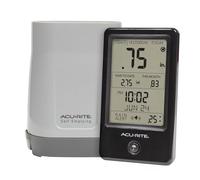 AcuRite 02446M Wireless Rain Gauge with Indoor Digital Display, Black