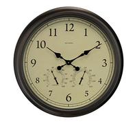 AcuRite 24-inch Weathered Wall Clock with Thermometer and Hygrometer