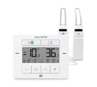 AcuRite Matte White Digital Wireless Fridge and Freezer Thermometer for Home and Restaurants with Alarm and High/Low Temperature Records (00523M)