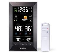 AcuRite Vertical Wireless Color Weather Station (Dark Theme) with Temperature Alerts