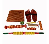AcuRite wooden Acupressure foot mat, free size Khadau, foot roller, handy roller, wooden hand ball, Jimmy and hand roll All products wooden accessories combo 8in 1