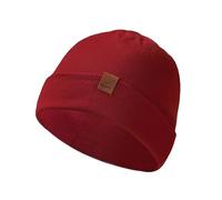 ACUSHLA 100% Merino Wool Cuff Beanie for Men & Women Knitted Winter Hat Unisex Watch Cap Skull Wrap for Cold Weather (Red)
