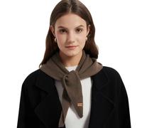 ACUSHLA 100% Merino Wool Triangle Scarf for Women Knitted Fashion Neckerchief Lightweight Soft Warm Neck Warmer