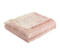 ACUSHLA Cotton Blanket,Cuddly Blanket, Microfiber, Soft, Cozy, Fluffy and Breathable Bedspread, Blanket for Sofa, Bed, Picnic, Travel,150 * 200 CM(Pink and White)