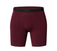 ACUSHLA Merino Wool Boxer Briefs for Men - Breathable Soft Odor Control Base Layer Underwear Long-leg and Trunk Underpants, Wine Red, L