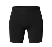 ACUSHLA Merino Wool Boxer Briefs for Men - Breathable Soft Odor Control Base Layer Underwear Long-leg and Trunk Underpants, Black, L
