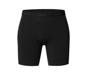 ACUSHLA Merino Wool Boxer Briefs for Men - Breathable Soft Odor Control Base Layer Underwear Long-leg and Trunk Underpants, Black, XL