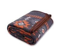 ACUSHLA Merino Wool Camp Blanket - Warm, Thick, Washable, Large Throw - 87x63 - Great for Outdoor Camping All Seasons Suitable Myers Gray