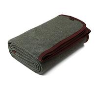 ACUSHLA Merino Wool Throw Blanket - Warm, Thick, Washable, Large Throw - Great for Indoor Outdoor Camping 160 x 200 cm (Wool) - Military (Olive)