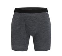 ACUSHLA Merino Wool Underwear for Men - Breathable Soft Odor Control Boxer Brief Base Layer Fly Pouch Trunk Underpant Undies, Dark Grey 06, S