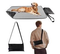 ACUSHLA Pet Blanket 100 x 70 cm Waterproof, Cat & Dog Mat, Warming Blanket, Camping & Indoor Use, Travel Blanket, Foldable, with Bag, for Pets (Grey)