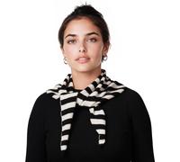 ACUSHLA Wool Triangle Scarf Knitted Triangle with Rice Grain Knitted Pattern in Solid Colors, Light Cloth Soft Many Color Combinations Light Scarf (Zebra Stripes)