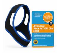 Acusnore MAX Action® Anti Snoring Chin Strap - Adjustable, Comfortable Snore Stopper - Natural Snoring Aid for Better Sleep, Jaw Support, Breathable Neoprene, Universal Fit