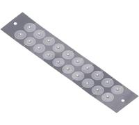 Acusoothe 'Luxe' Silver Ear Seeds - Silver Plated Natural Acupuncture Acupressure Massage Therapy Vaccaria Earseed Patch Studs for Instant Use (40)