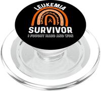 Acute Leukemia Survivor End Of Chemo Fight Cancer Fighter PopSockets PopGrip for MagSafe