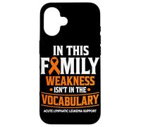Acute Lymphatic Leukemia Awareness Support Family Case for iPhone 16