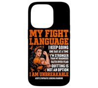 Acute Lymphatic Leukemia Warrior Case for iPhone 14 Pro