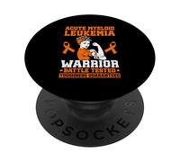 Acute myeloid leukemia Warrior PopSockets Adhesive PopGrip