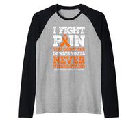 Acute myeloid Leukemia Warrior Raglan Baseball Tee