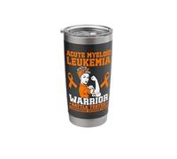 Acute myeloid Leukemia Warrior Stainless Steel Insulated Tumbler
